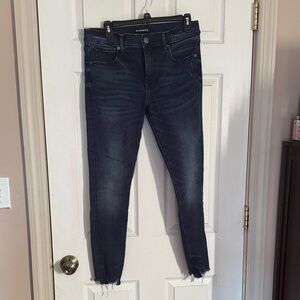 Express Women's Midnight Blue Skinny Jeans